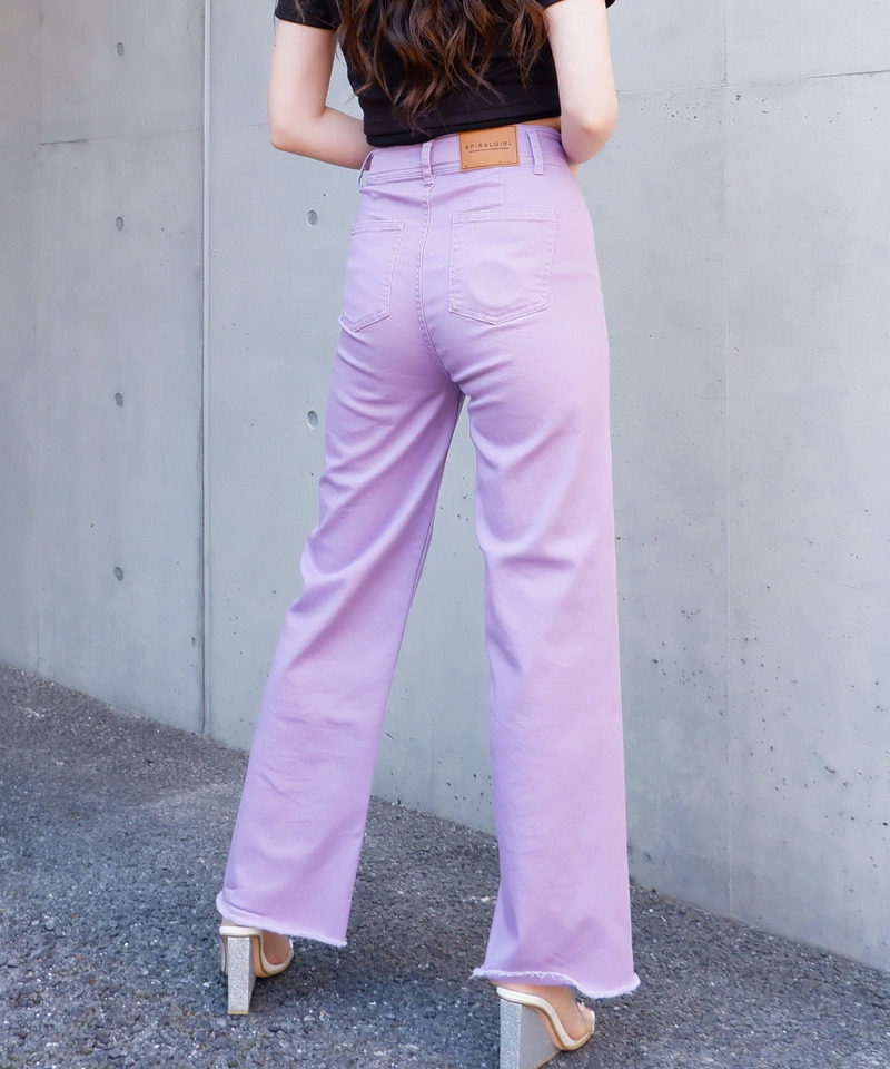 カットオフストレッチパンツ 詳細画像 パープル 3