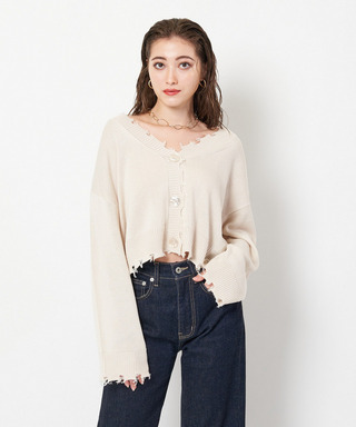 ダメージカーディガン