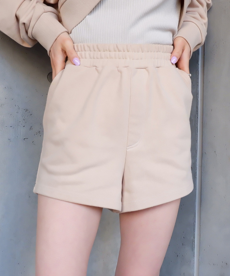 スウェットショートパンツ 詳細画像 ベージュ 1