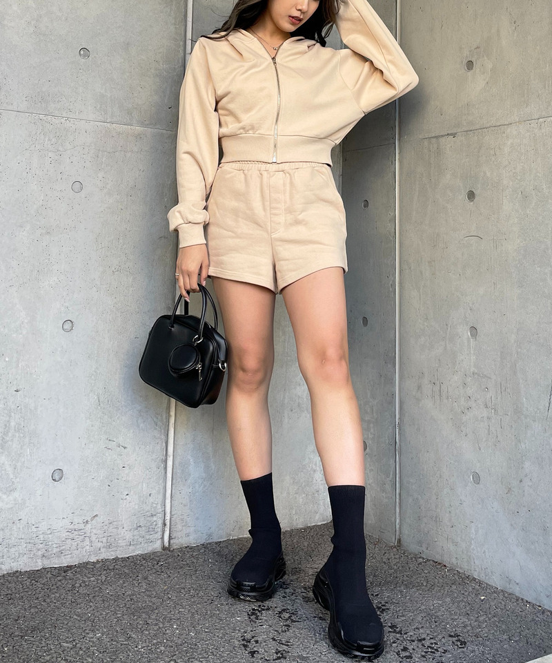 スウェットショートパンツ 詳細画像 ベージュ 3