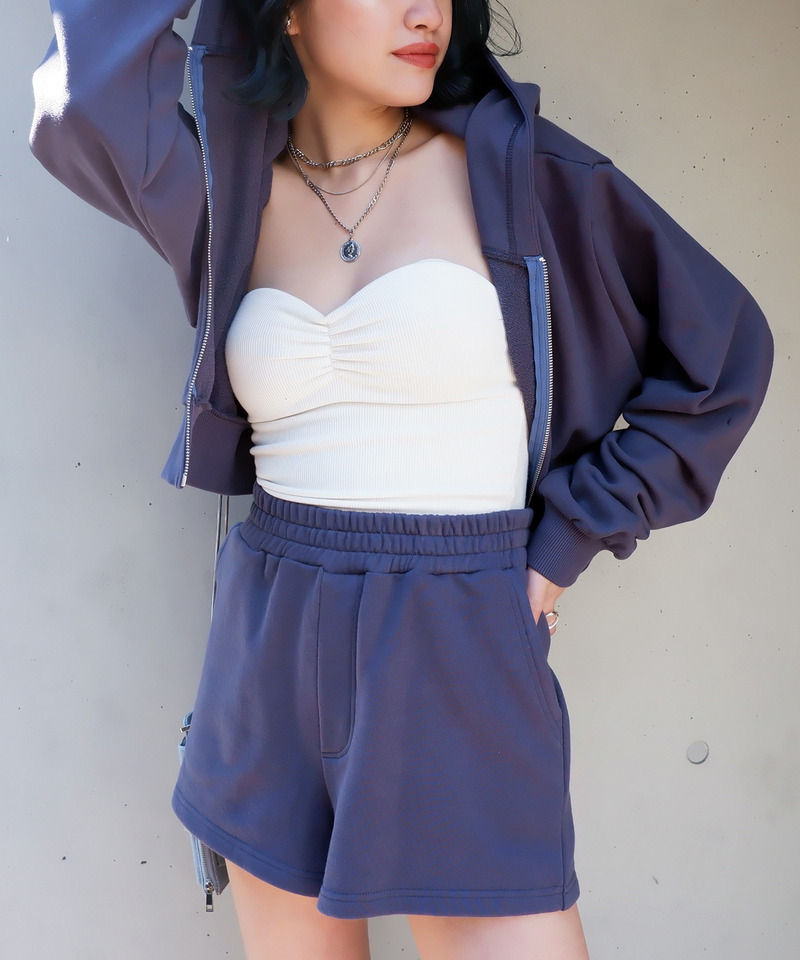 スウェットショートパンツ 詳細画像 ネイビー 2