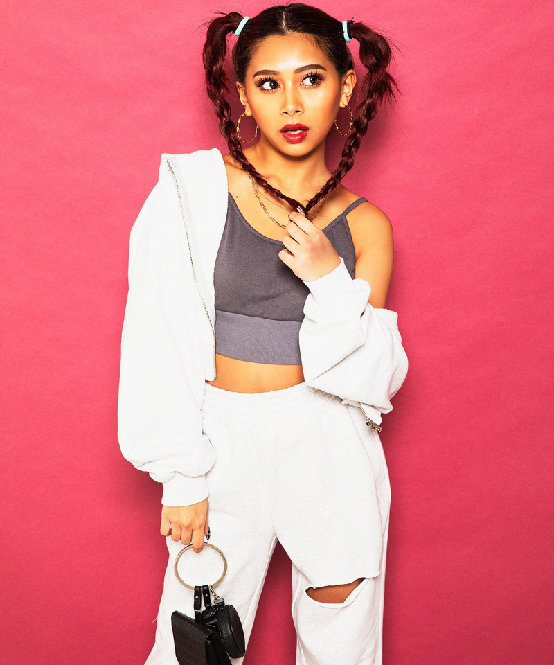 コンパクトスウェットZIPパーカー&times;カットオフ裏毛パンツ 詳細画像 グレー 2