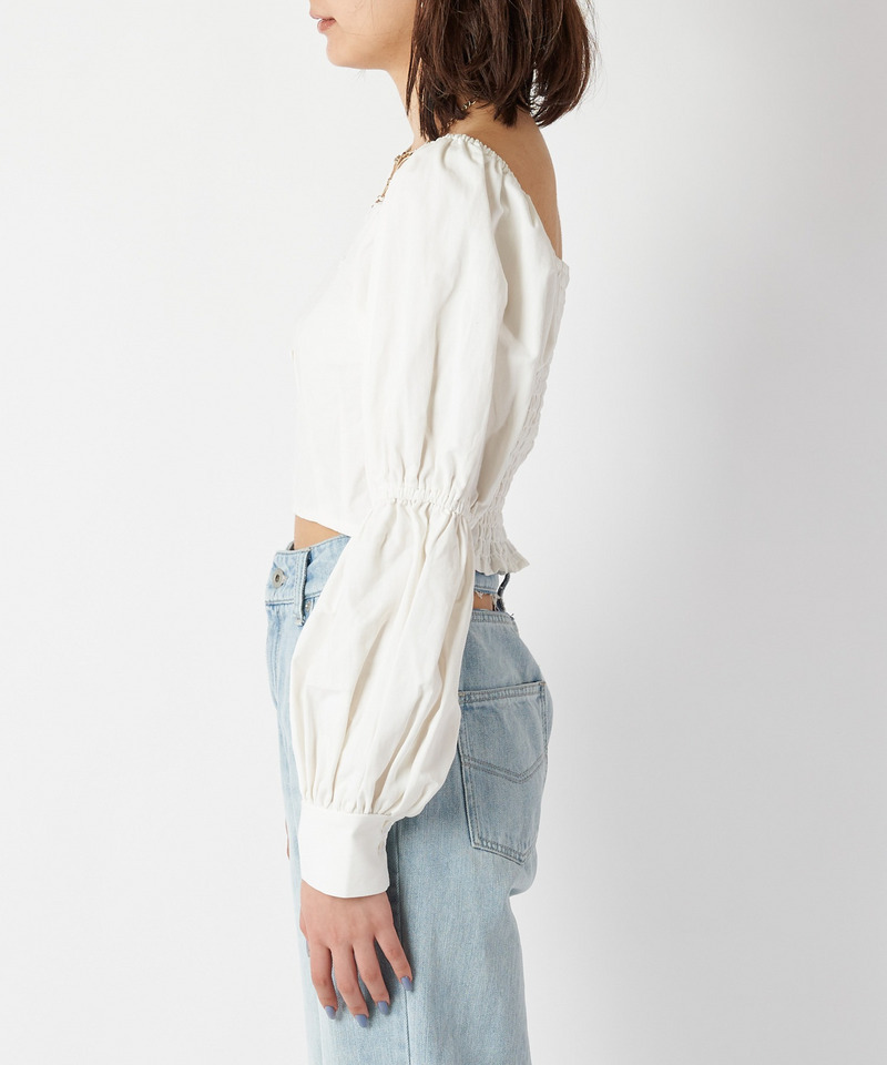 ダブルパフスリーブブラウス 詳細画像 オフホワイト 6