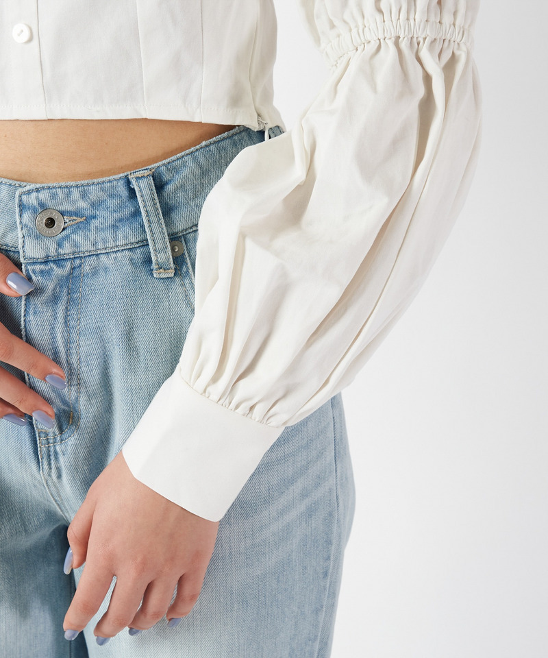 ダブルパフスリーブブラウス 詳細画像 オフホワイト 9