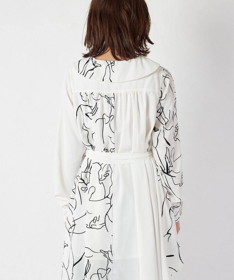 バイカラーヘムブラウス 詳細画像 オフホワイト 6