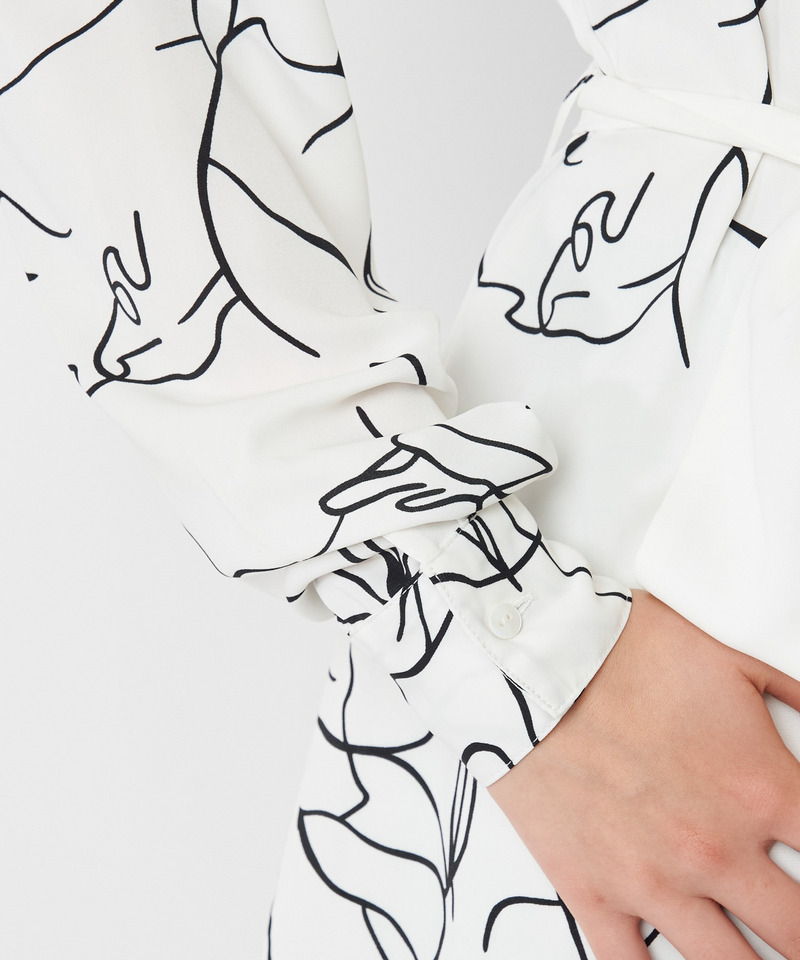 バイカラーヘムブラウス 詳細画像 オフホワイト 9