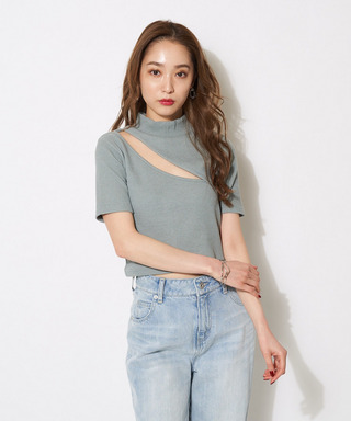 プチハイアシメリブトップス