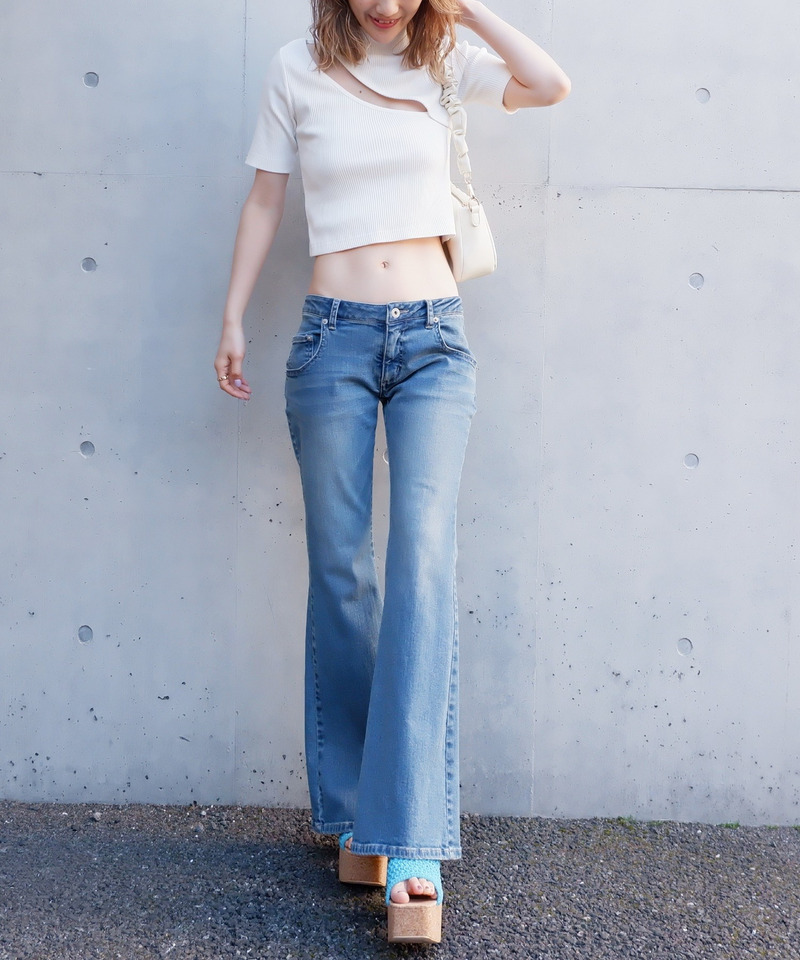 プチハイアシメリブトップス 詳細画像 オフホワイト 2