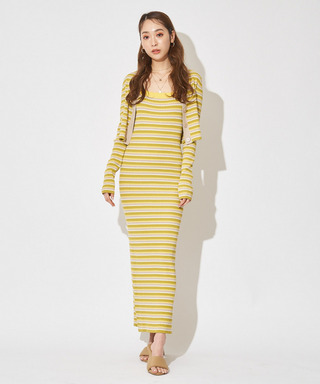 アンサンブルニットキャミワンピース