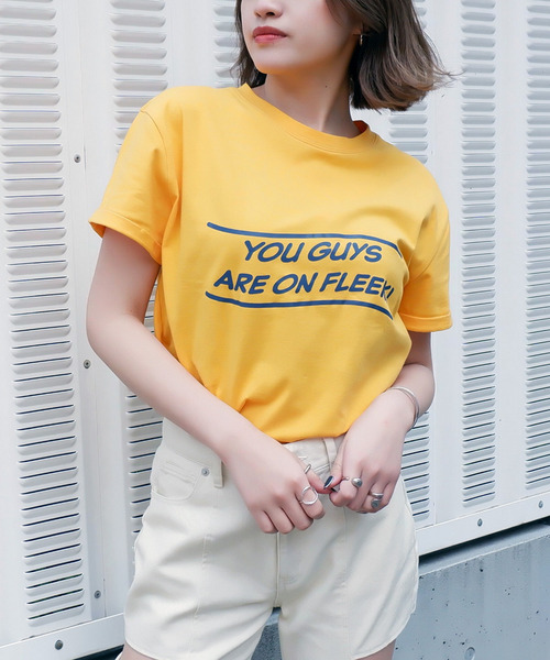 ロールアップロゴTシャツ 詳細画像