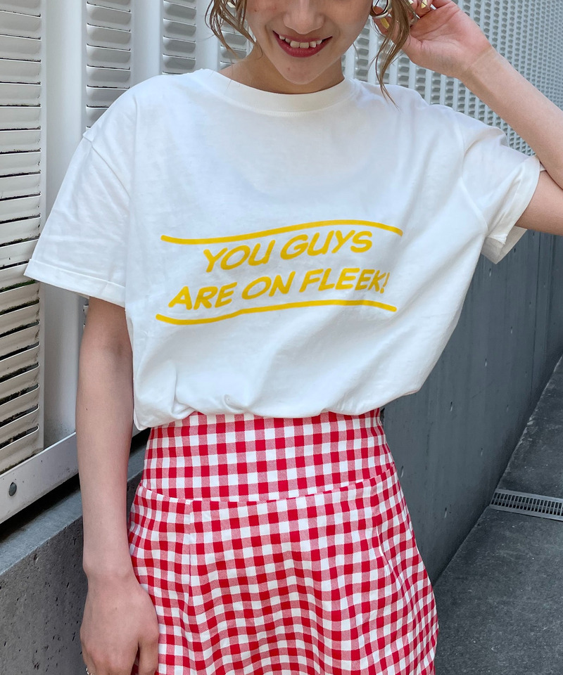 ロールアップロゴTシャツ 詳細画像 オフホワイト 1