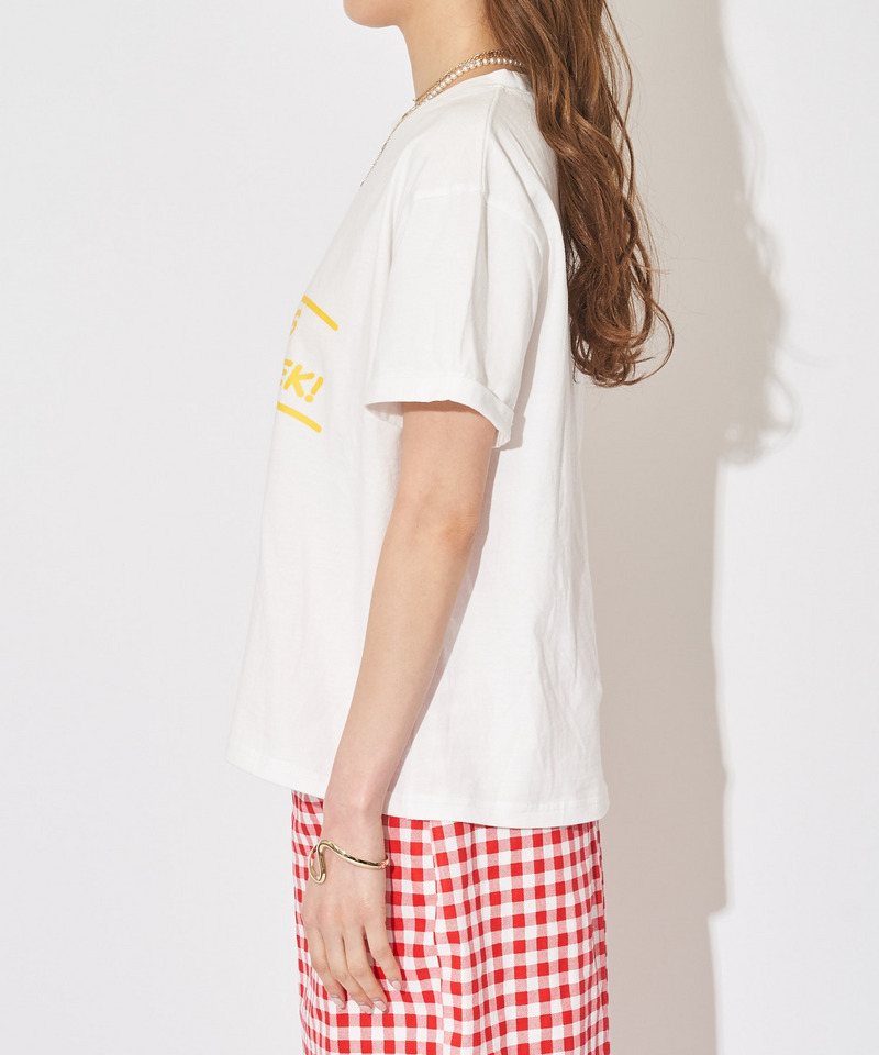 ロールアップロゴTシャツ 詳細画像 オフホワイト 5