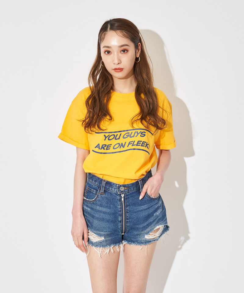 ロールアップロゴTシャツ 詳細画像 イエロー 3