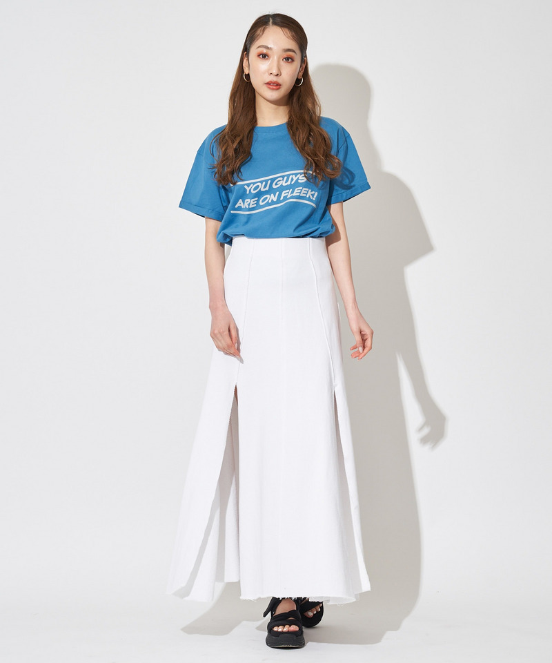 ロールアップロゴTシャツ 詳細画像 ブルー 2