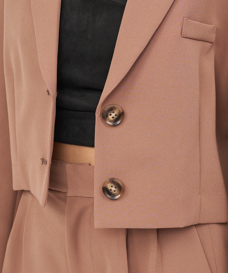 テーラーショートジャケット 詳細画像 ブラウン 5