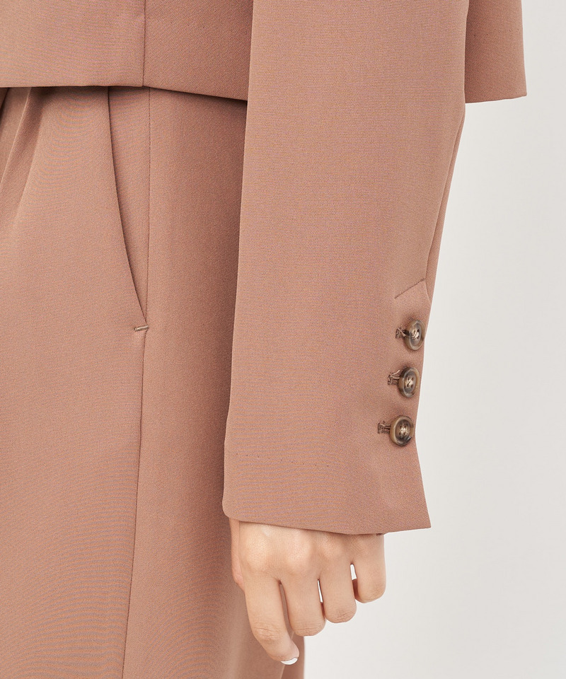 テーラーショートジャケット 詳細画像 ブラウン 6