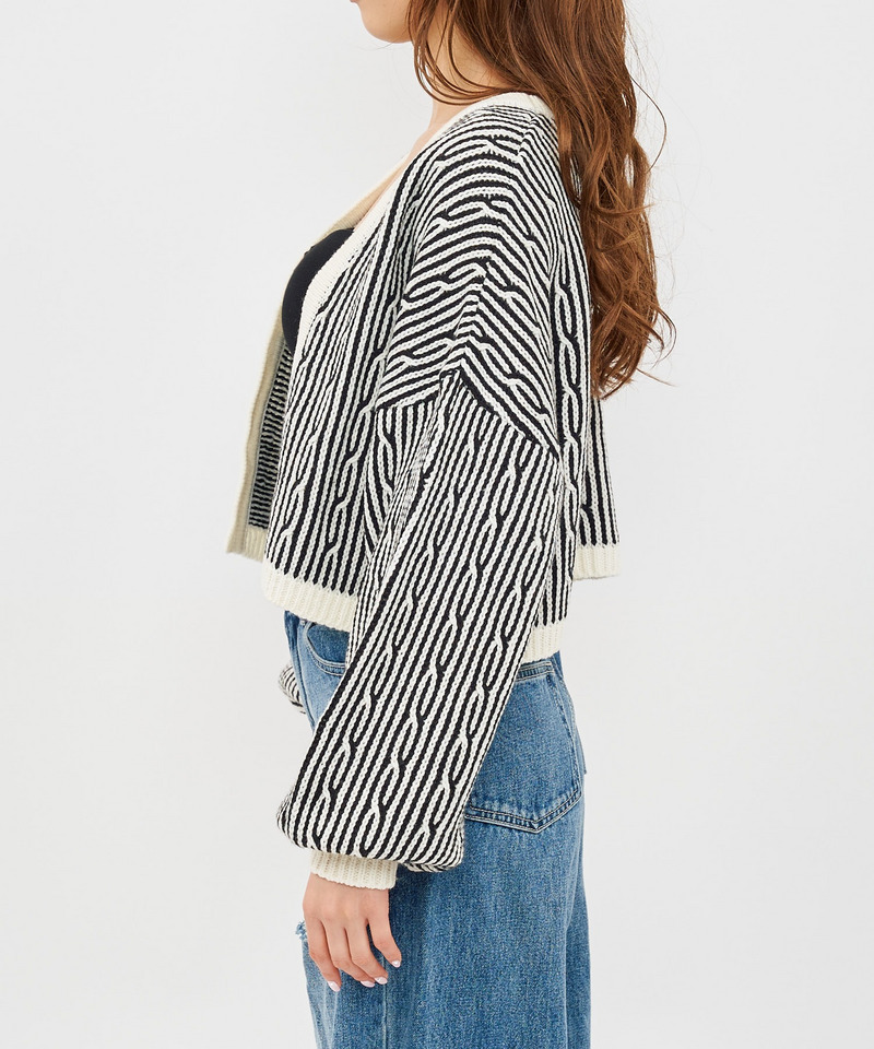 配色ショートボレロ 詳細画像 オフホワイト系 4