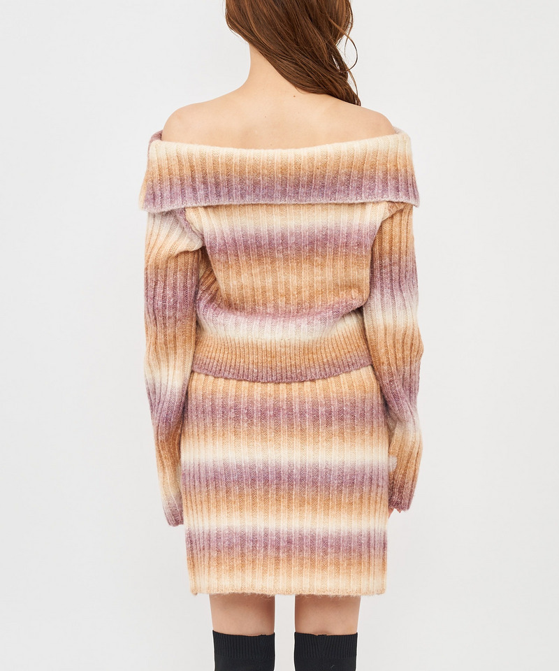 ビックカラーグラデーションニットセットアップ 詳細画像 ピンク系 6