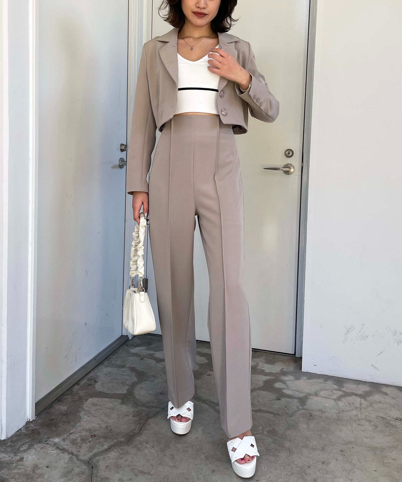 テーラーショートジャケット 詳細画像 ベージュ 3