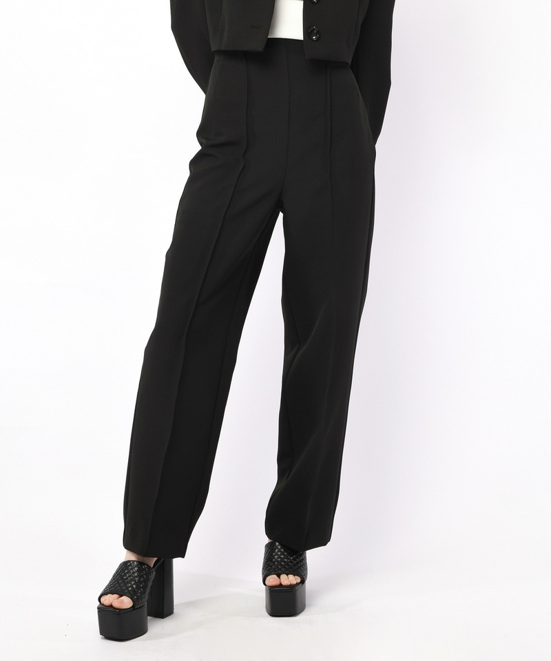 ピンタックベーシックパンツ 詳細画像 ブラック 4