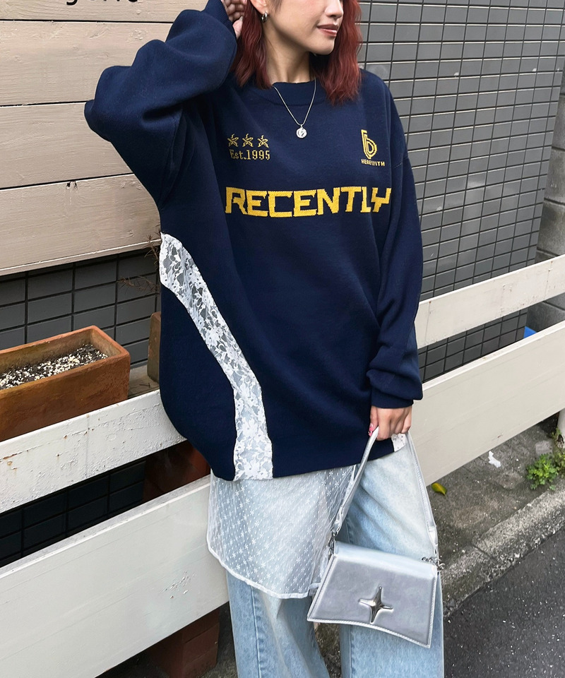 ユニフォームレースドッキングニット 詳細画像 ネイビー 4