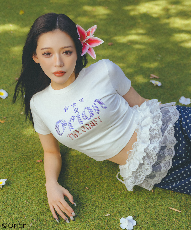 【Orion/オリオン】ラインストーンちびTシャツ 詳細画像 ホワイト 1