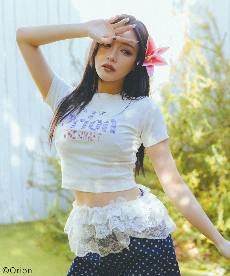 【Orion/オリオン】ラインストーンちびTシャツ 詳細画像 ホワイト 2