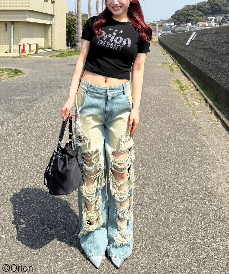 【Orion/オリオン】ラインストーンちびTシャツ 詳細画像 ブラック 10