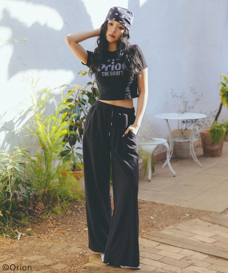 【Orion/オリオン】ラインストーンちびTシャツ 詳細画像 ブラック 3