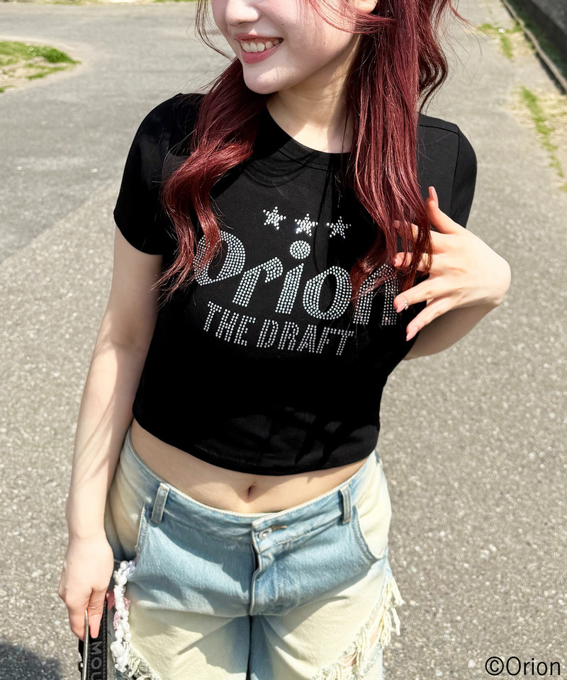 【Orion/オリオン】ラインストーンちびTシャツ 詳細画像 ブラック 9