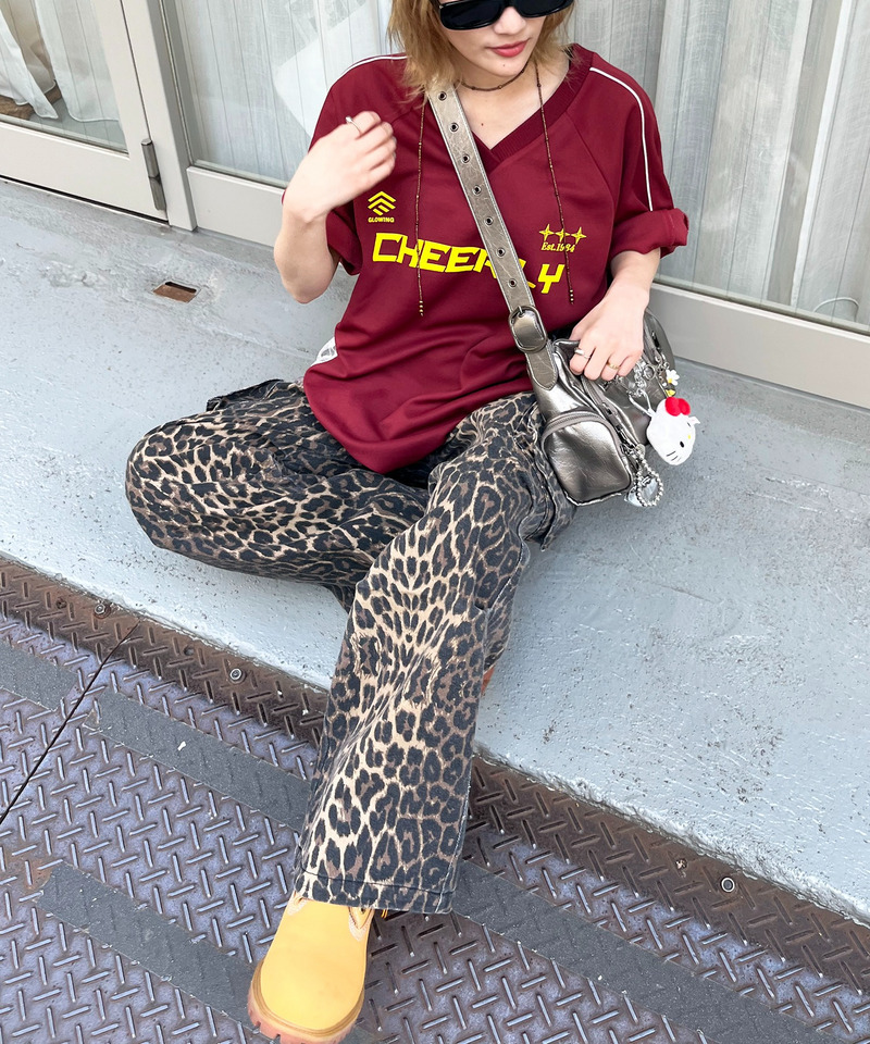 レースドッキングゲーミングTシャツ 詳細画像 ボルドー 2
