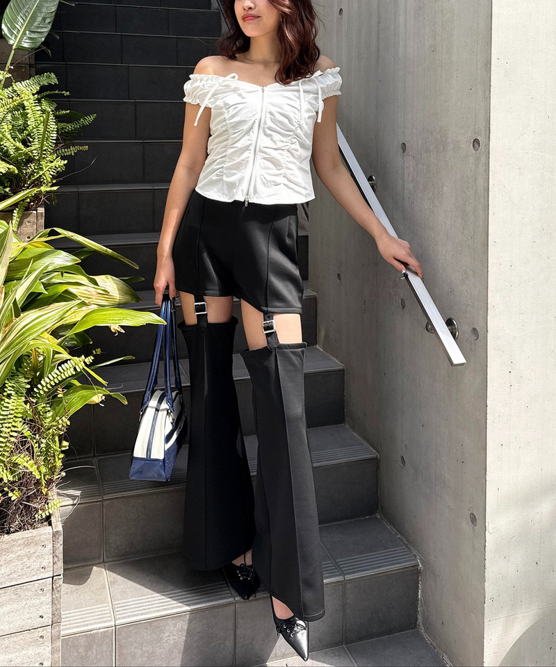 ガーターベルトパンツ 詳細画像 ブラック 4