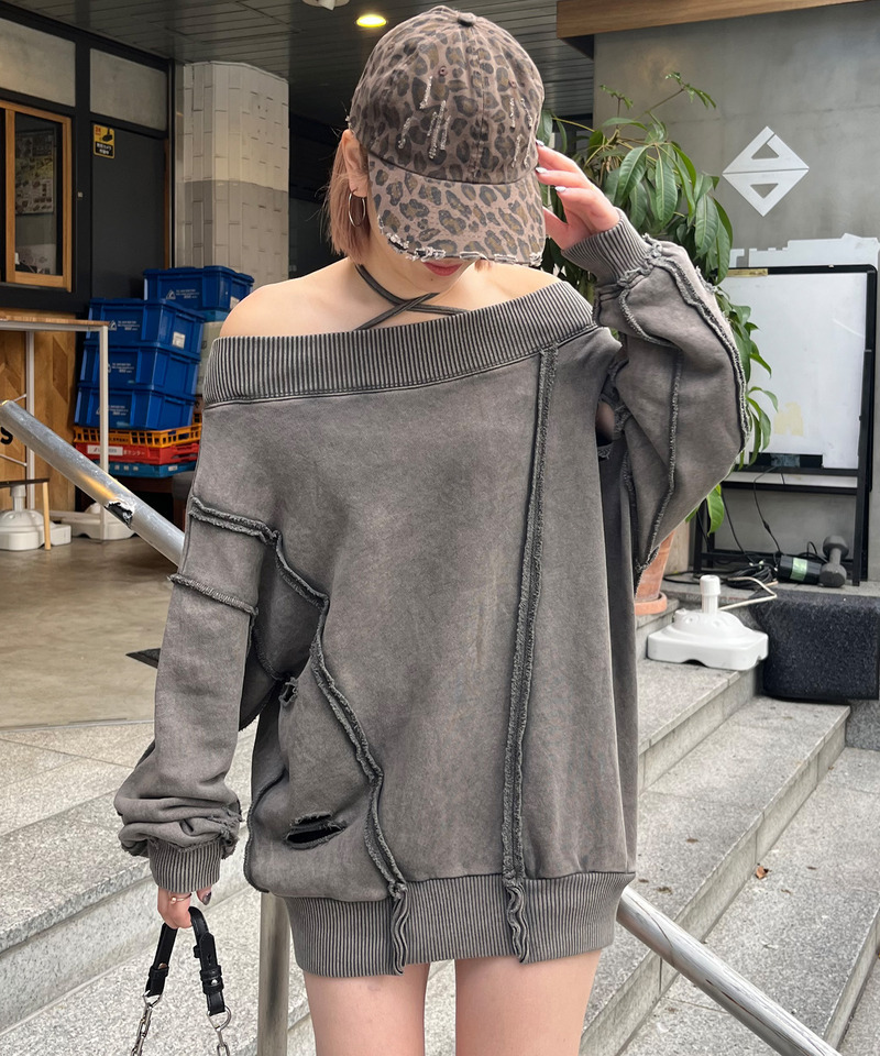 【新品未開封】スパイラルガール チョーカーピグメントオーバーチュニック チョーカーピグメントオーバーチュニック｜SPIRALGIRL スパイラル