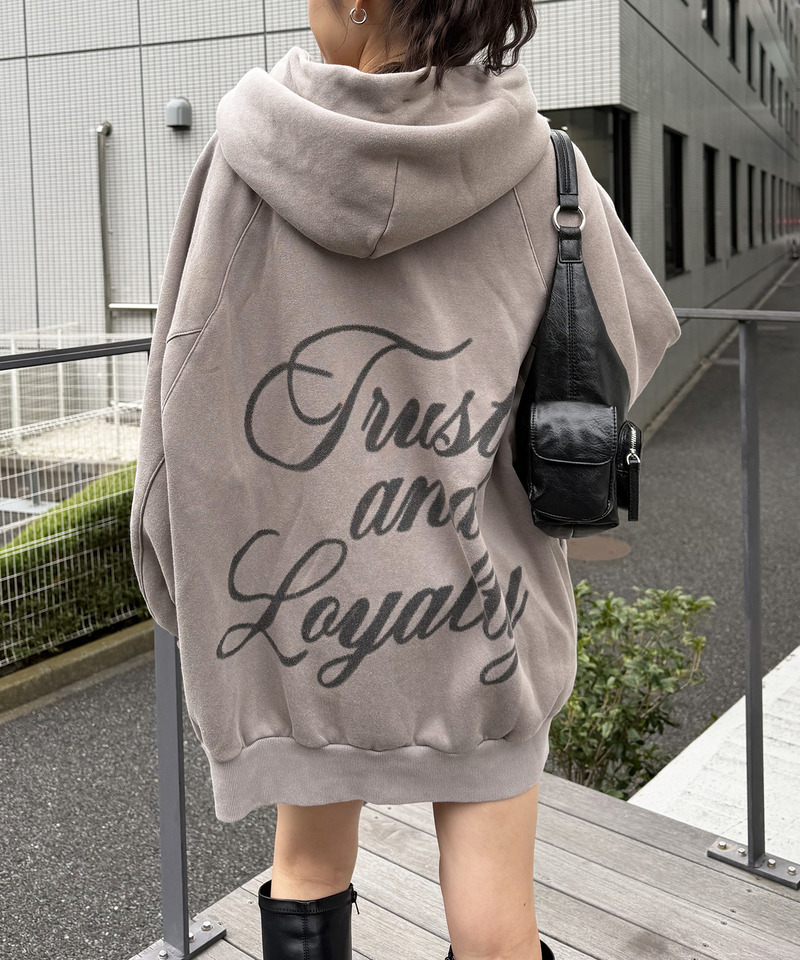 ピグメントドルマンパーカーワンピース 詳細画像 グレー 1