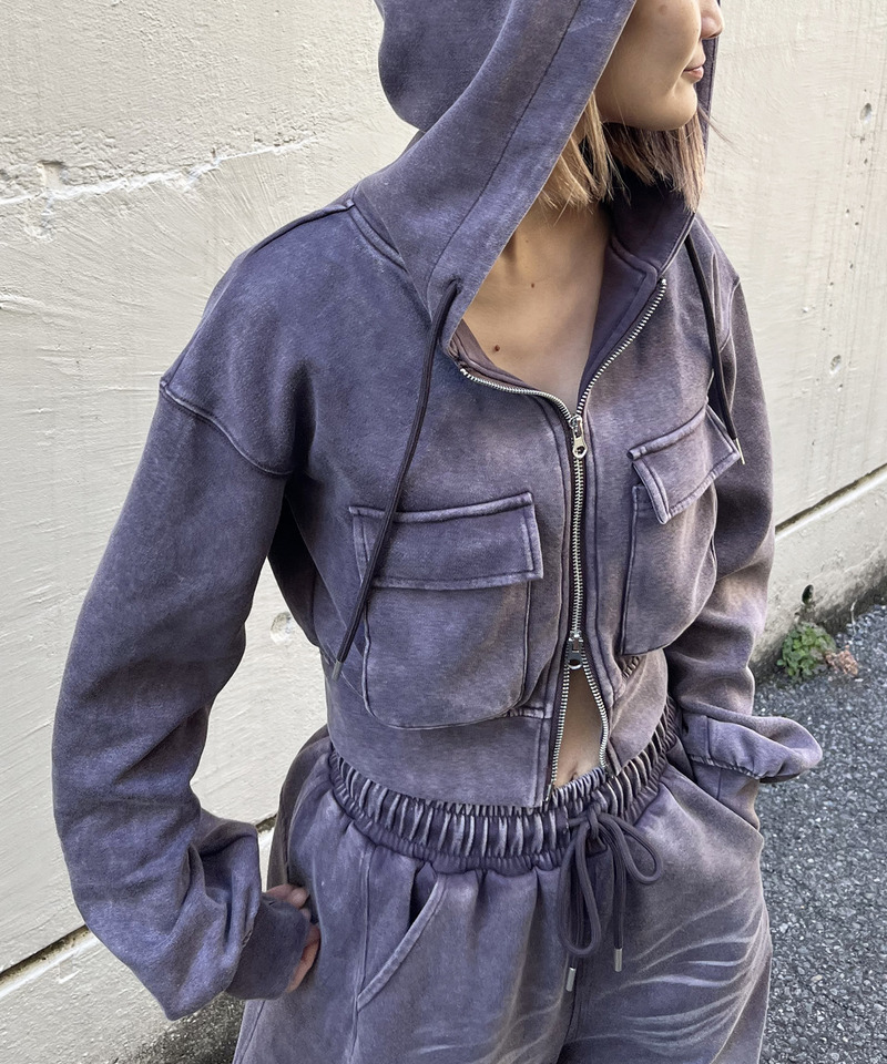 フロストバイオ加工パーカー 詳細画像 パープル 1