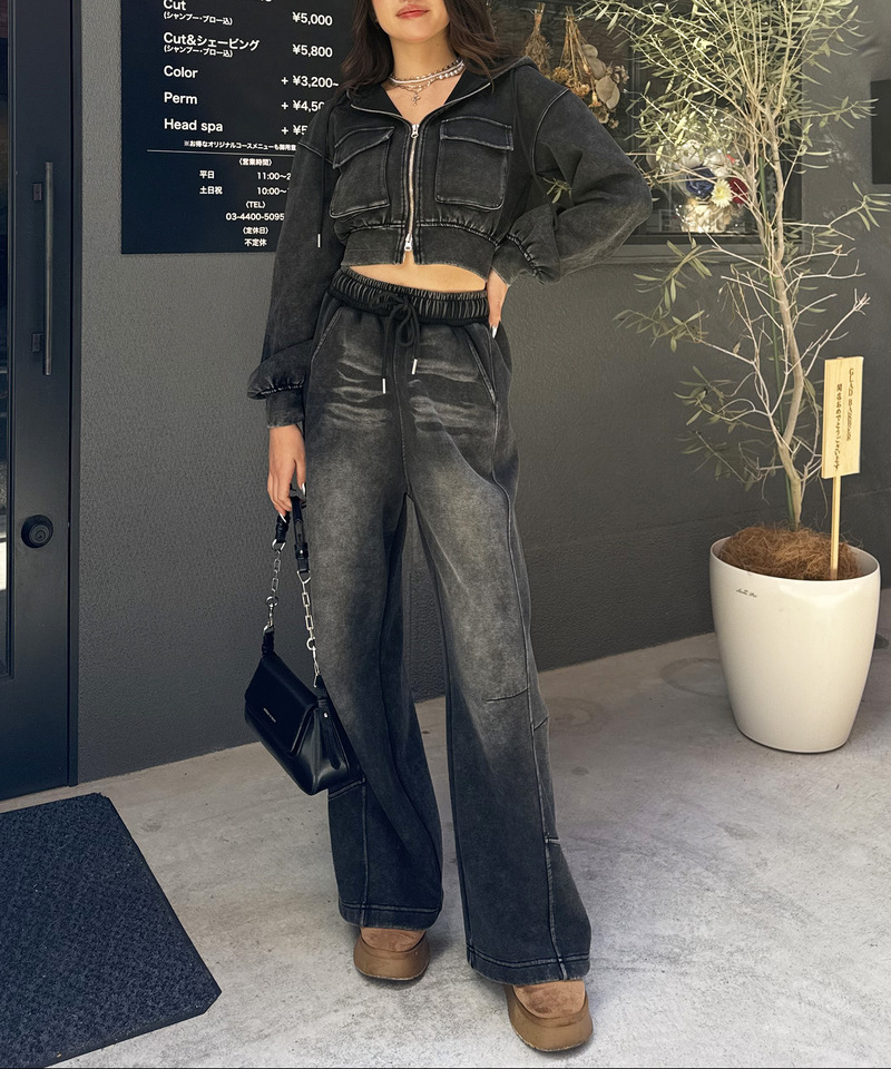 フロストバイオ加工パンツ 詳細画像 ブラック 2