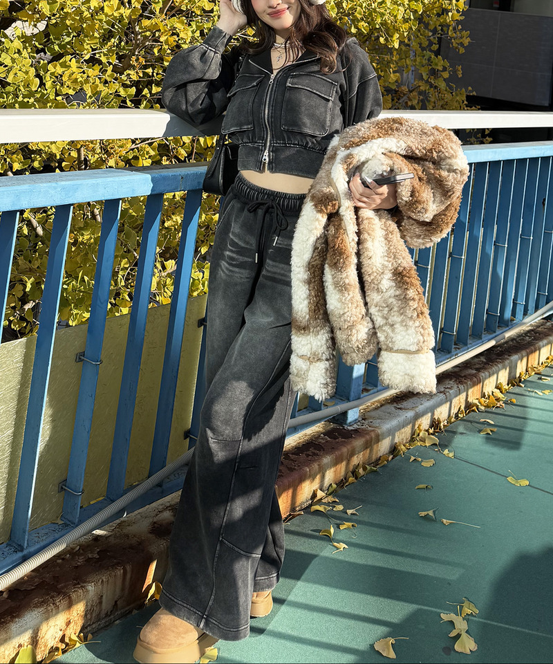 フロストバイオ加工パンツ 詳細画像 ブラック 3