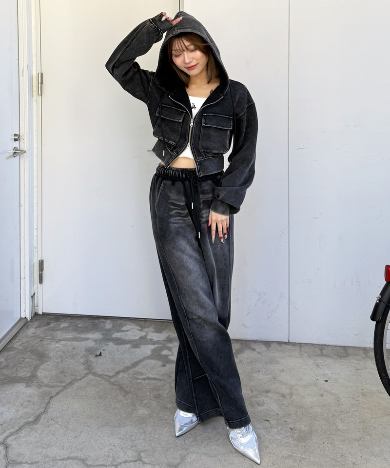 フロストバイオ加工パンツ 詳細画像 ブラック 5