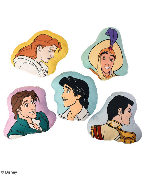 【Disney/ディズニー/プリンス】ダイカットクッション 詳細画像