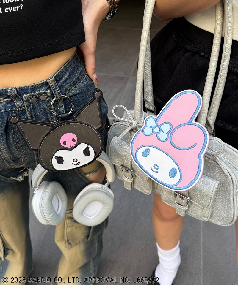 【Sanrio characters/サンリオキャラクターズ】マルチポーチ クロミ 詳細画像 ブラック 3