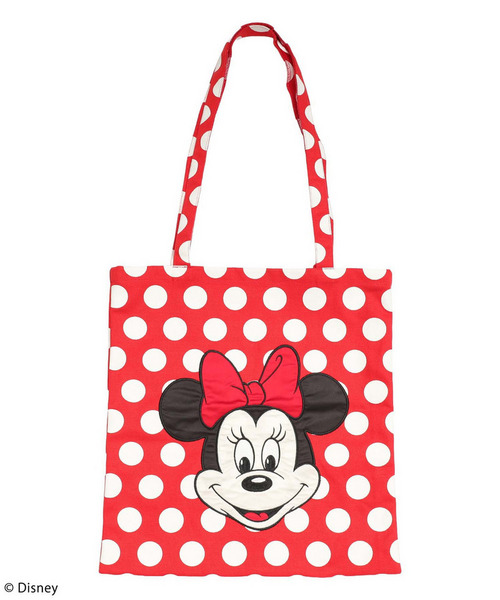 【Disney/ディズニー/ミニーマウス】サテン刺しゅうトートバッグ 詳細画像