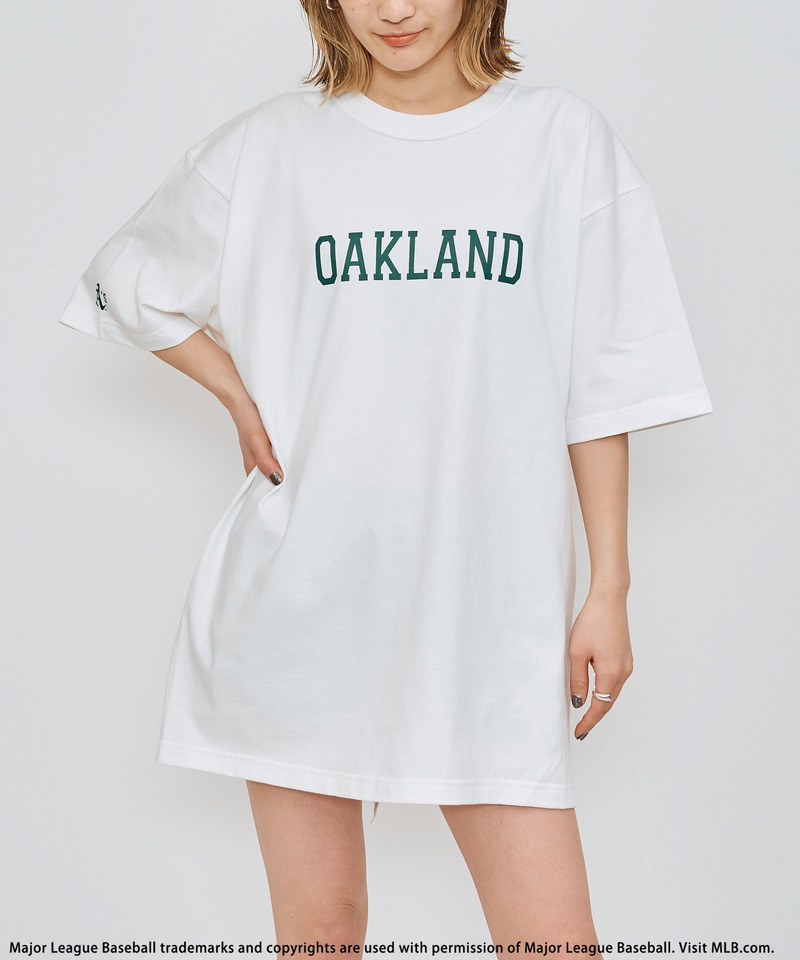 【MLB】ロゴプリントTシャツ 詳細画像 グリーン系 4