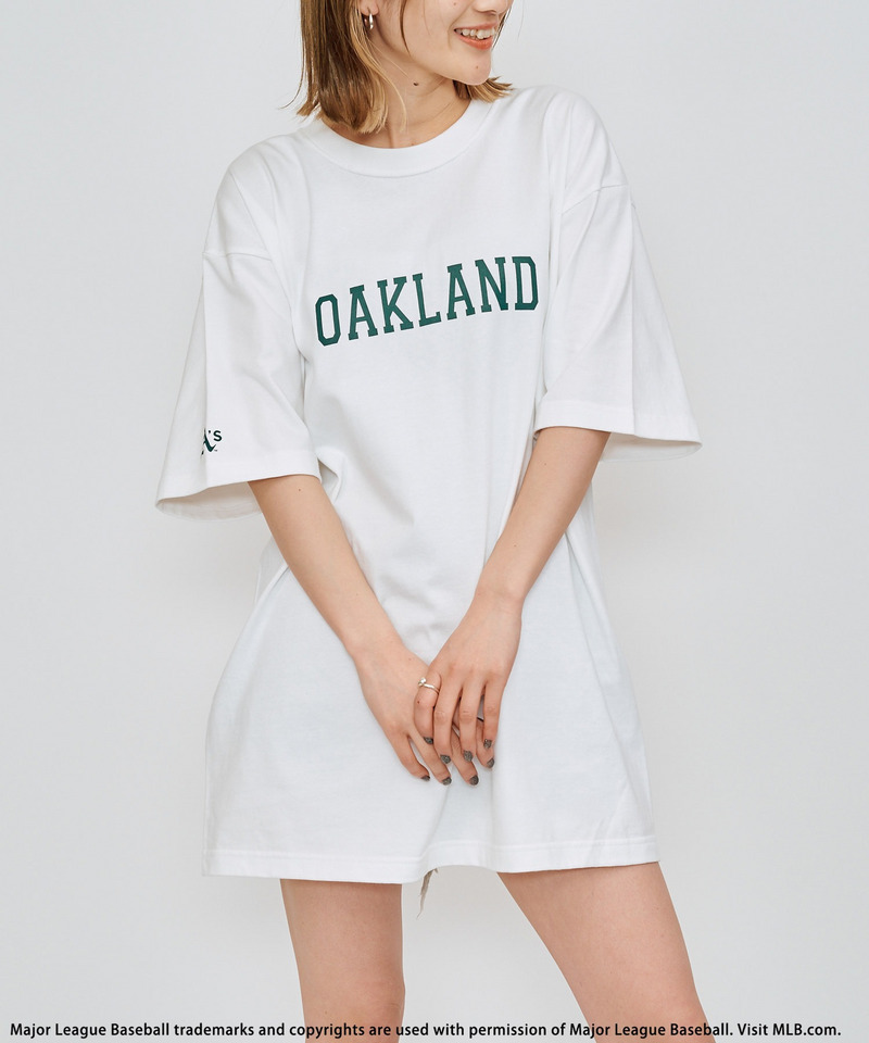 【MLB】ロゴプリントTシャツ 詳細画像 グリーン系 5