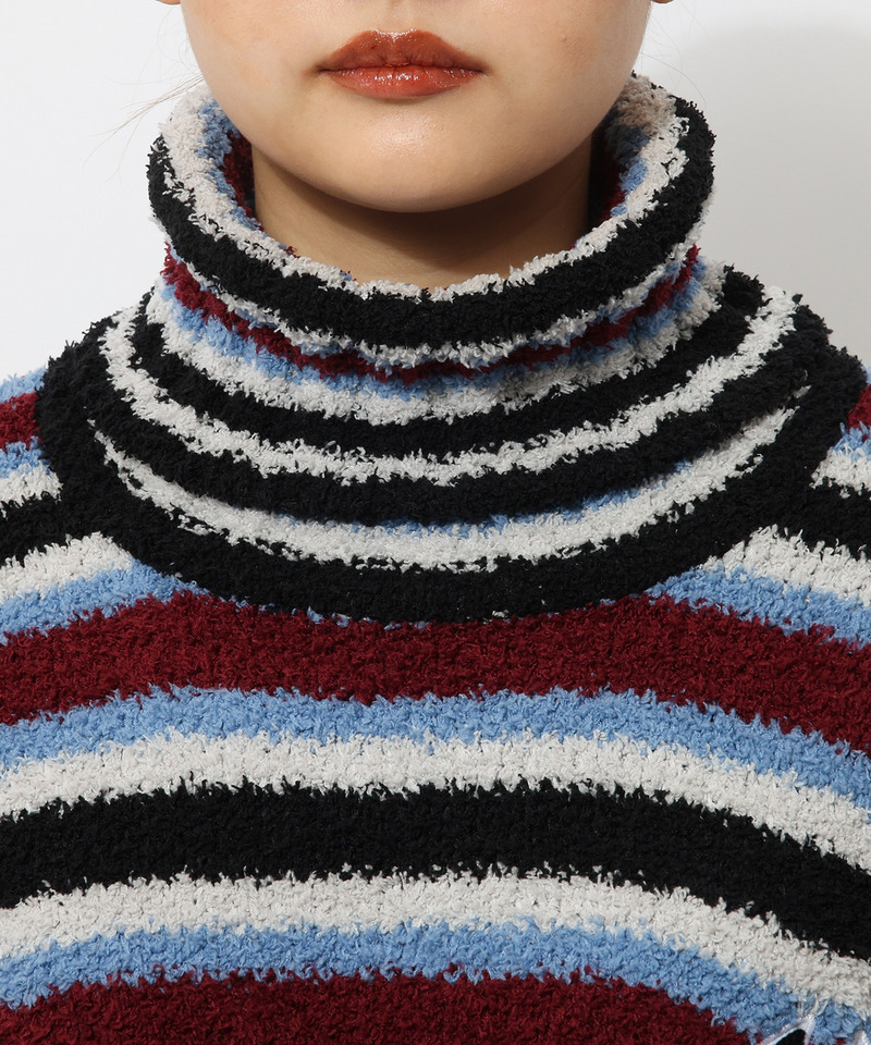 【MLB】ワッペン刺繍ロゴブークレニットワンピース 詳細画像 配色 8