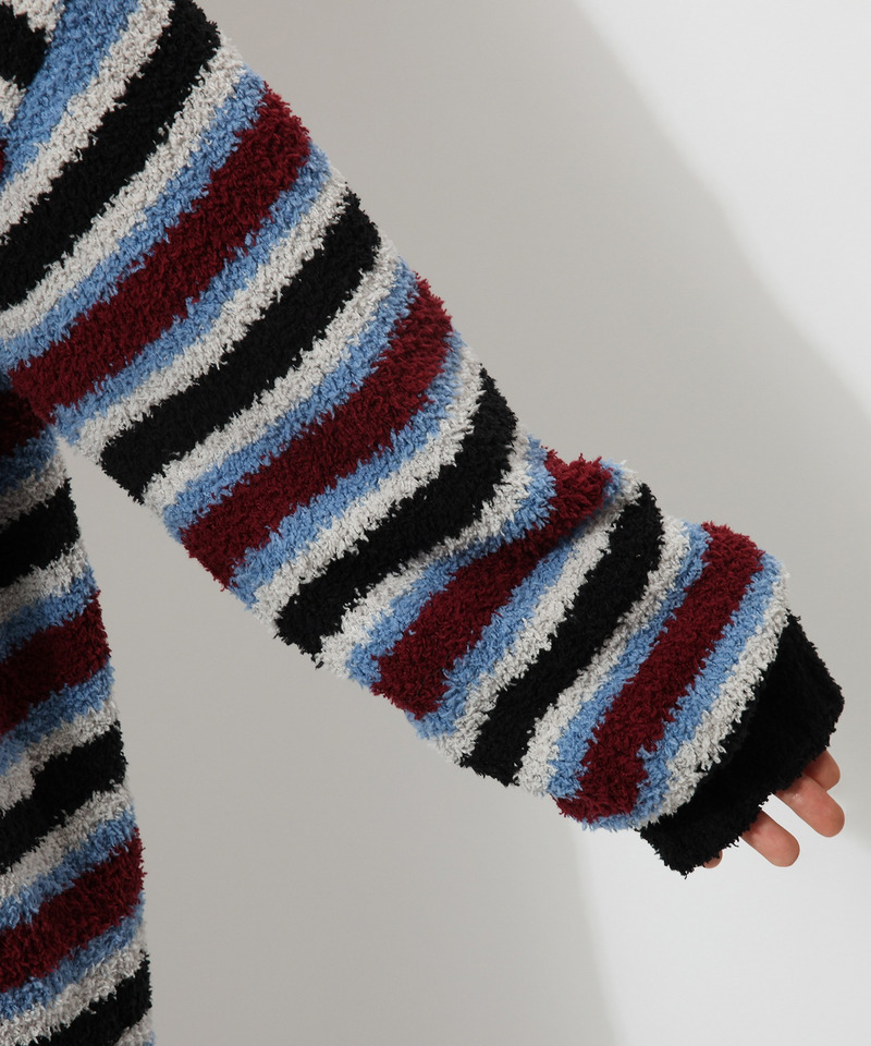 【MLB】ワッペン刺繍ロゴブークレニットワンピース 詳細画像 配色 9