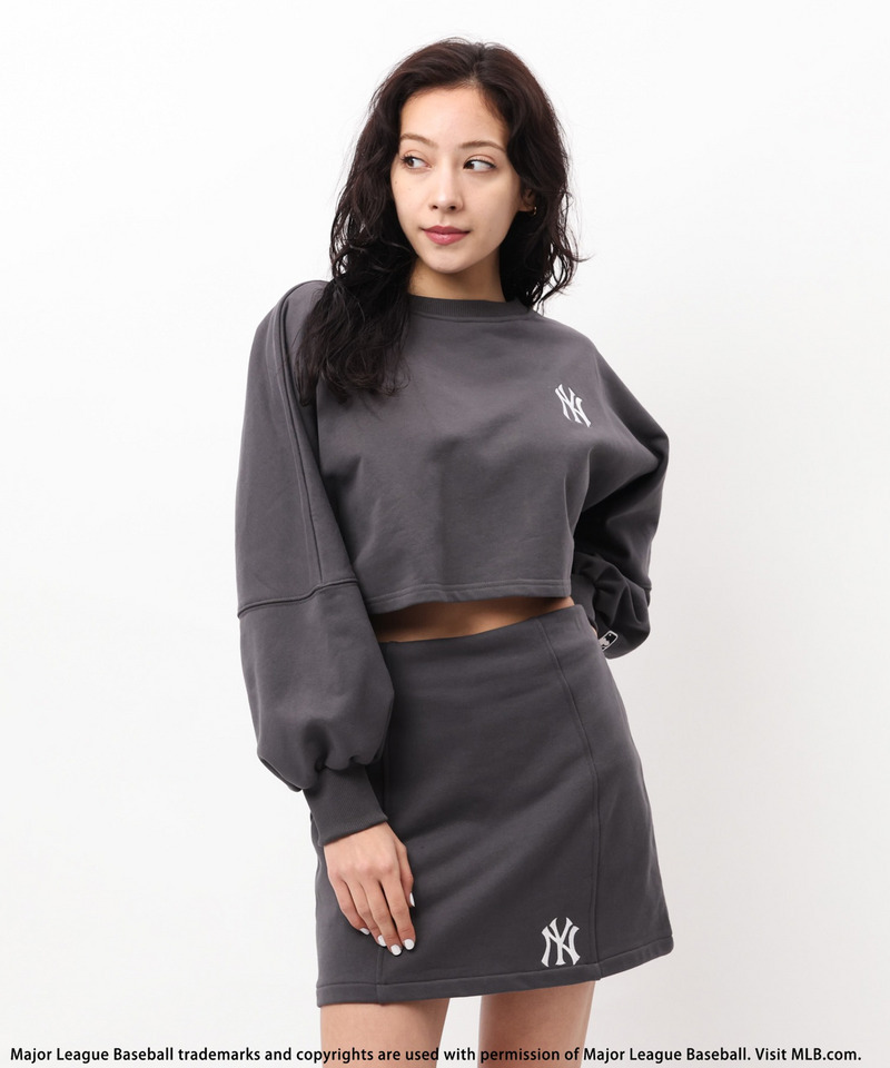 【MLB】刺しゅうロゴドルマンスカートセットアップ 詳細画像 ブラック 2