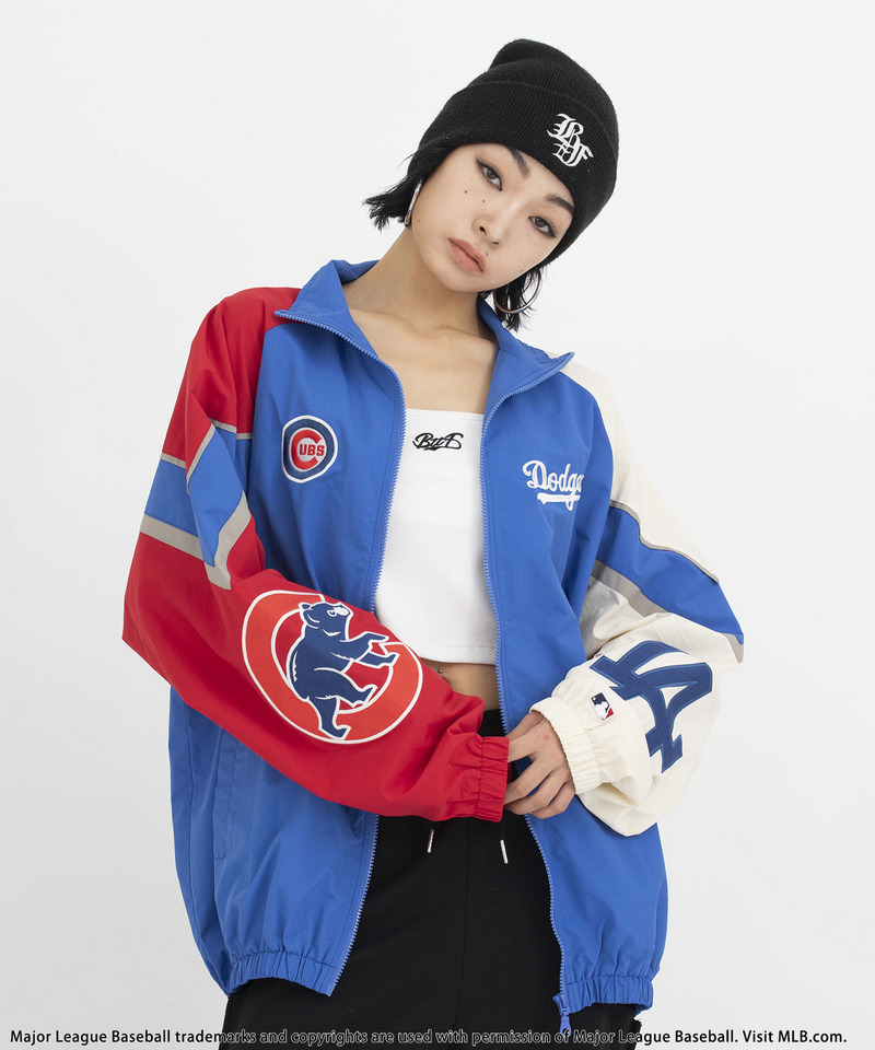 【MLB】TOKYO SERIES 2025 配色ナイロンジャケット 詳細画像 ブルー 4