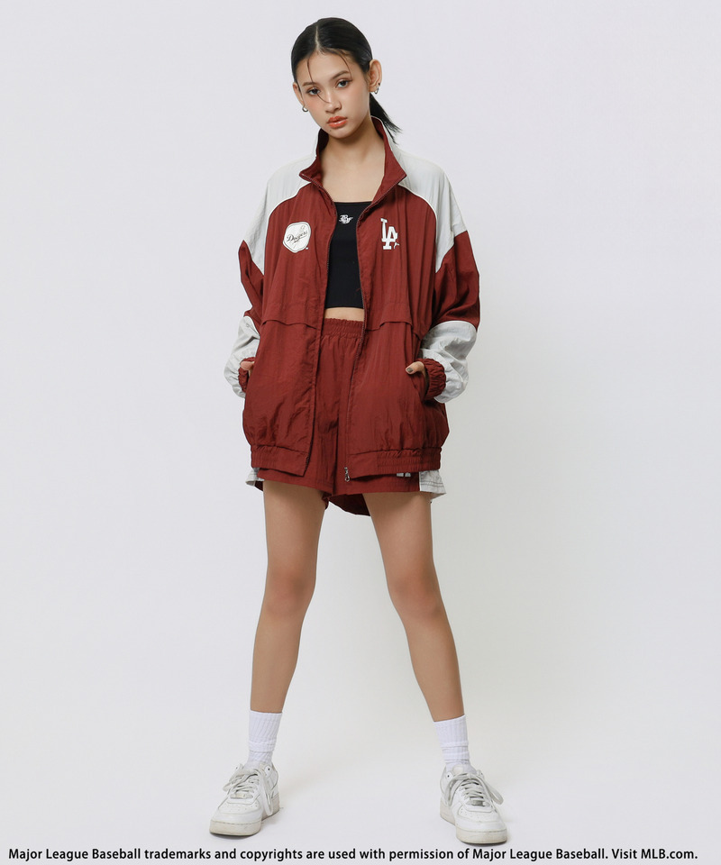 【MLB】ナイロントラックセットアップ 詳細画像 レッド 4