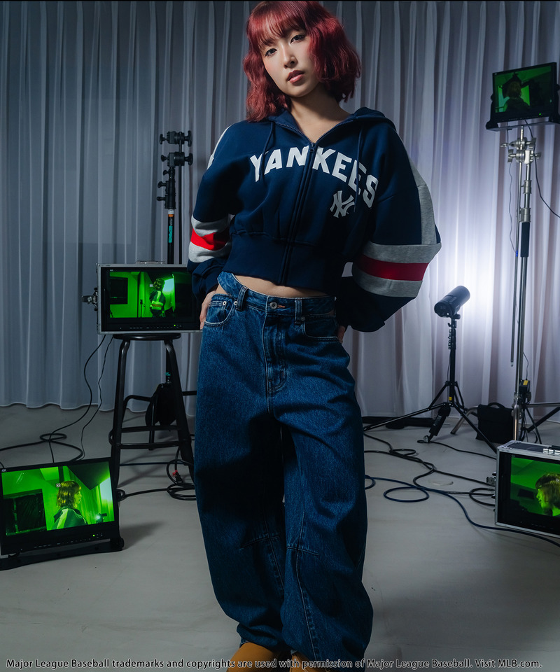 【MLB】配色ロゴZIPパーカー 詳細画像 ネイビー 9