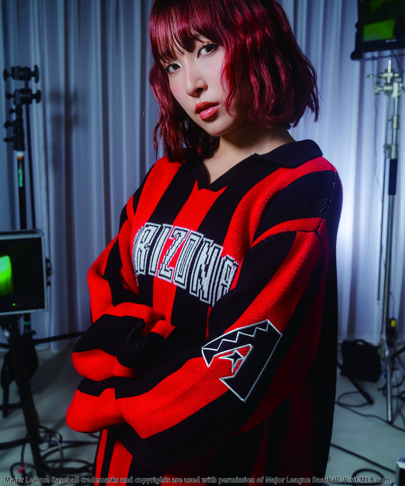 【MLB】ユニフォーム風オーバーニット 詳細画像 レッド 7